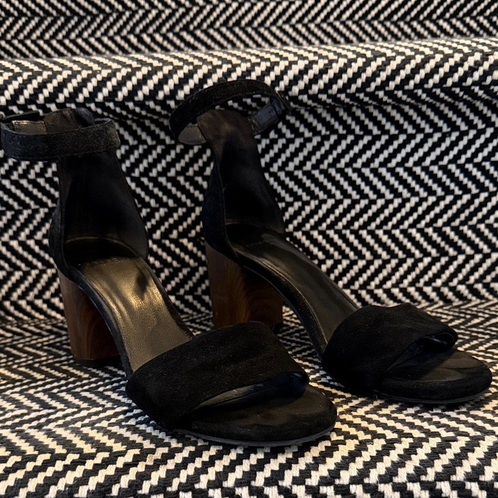 Vagabond Black Suede Women's Heels